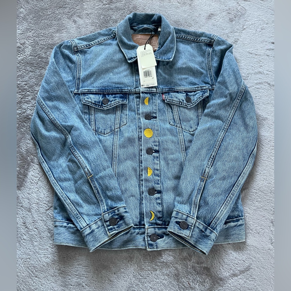 Levi’s Made & Crafted Solar System Men XS Denim Truckers Fall Winter Jacket New